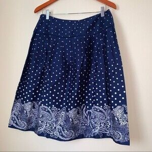 Sharagano Women's Gorgeous Navy and white Skirt Size 10